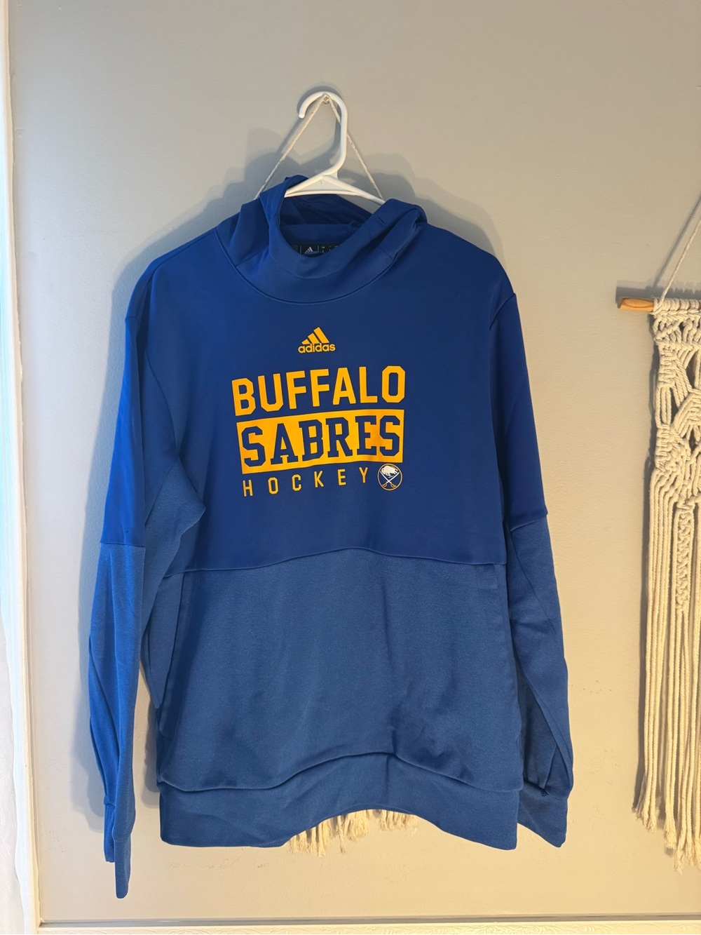 Adidas Buffalo Sabres Hockey Hoodie Team Issued